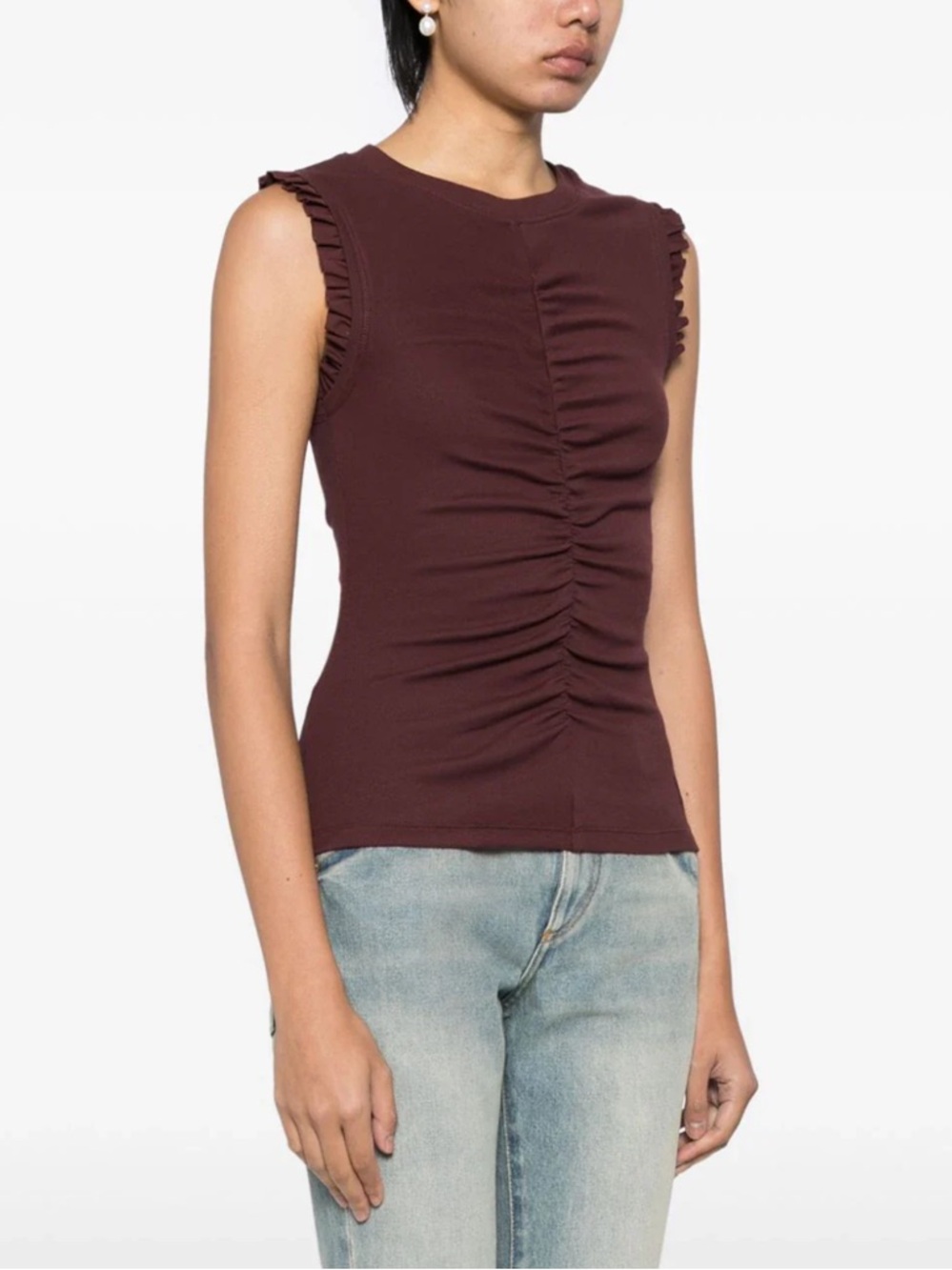 Ulla Johnson Kyla Ruched Top P/0